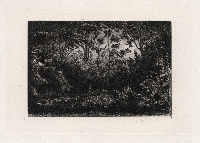 Philip Gilbert Hamerton Landscape 1874 Etching Signed