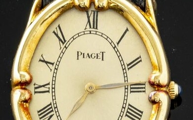 Piaget 18K Yellow Gold Oval Ladies' Wristwatch