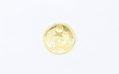 Apollo11 gold mission commemorative coin (999)