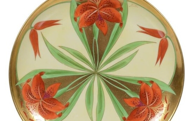 Plate, Stouffer Studio Mark, Tiger Lily Pattern