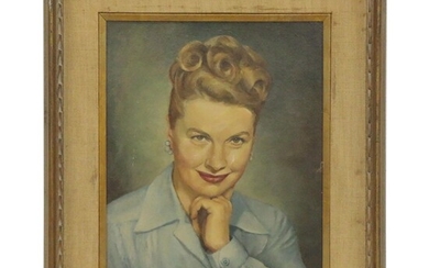 Portrait Oil Painting, Mid 20th Century