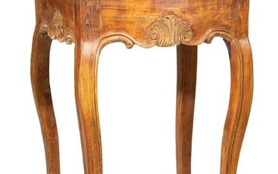 Provincial Louis XV Fruitwood Side Table