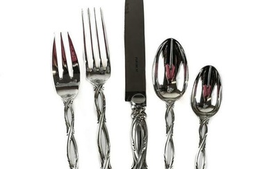 Puiforcat Sterling Silver 5pc Place Setting in Royal