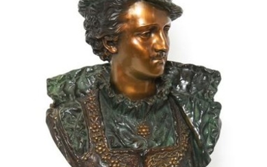 Rancoulet Signed Bronze Bust of a Nobleman