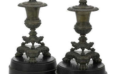 Restauration Lighting Devices on Marble Bases