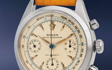 Rolex, Ref. 6234 A striking and highly rare stainless steel chronograph wristwatch with tachymeter scale