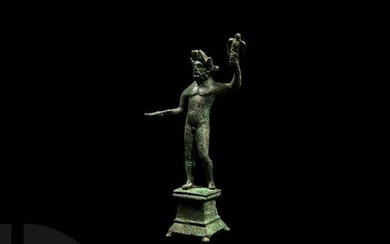 Roman Figure of Jupiter Holding an Eagle