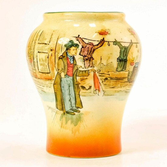 Royal Doulton Dickens Series Ware Vase, Artful Dodger