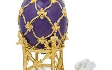 Royal Russian Swan Trinket, Jewel Box, Egg