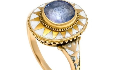 Sapphire enamel ring GG 585/00