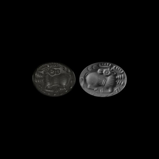 Sassanian Stamp Seal with Ibex