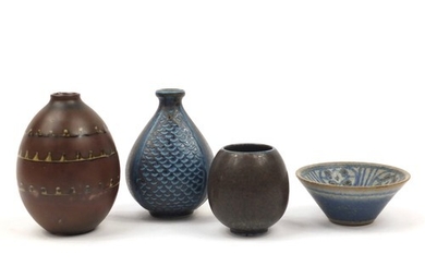 Scandinavian art pottery including Gustavsberg, Saxbo and Bo...