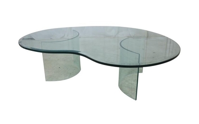 Sculpted Glass Coffee Table
