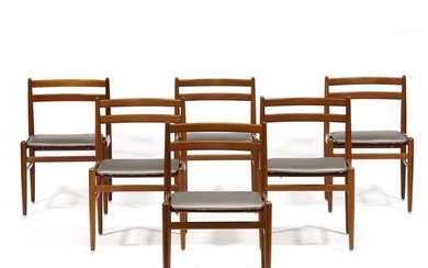 Set of Six Danish Modern Teak Dining Chairs