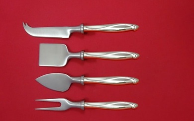 Silver Sculpture by Reed & Barton Sterling Cheese Serving Set 4pc HHWS Custom