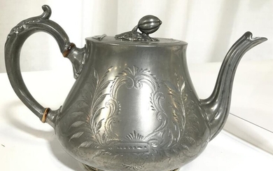 Silver Toned JOHN NODDER & SONS SHEFFIELD Teapot