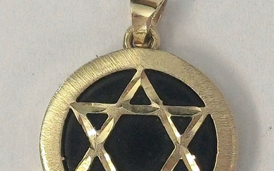 Star of David pendant made of 14k gold with...