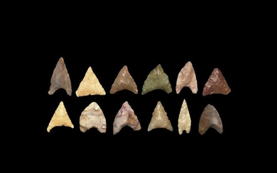 Stone Age Pre-Dynastic Naqada Egyptian Arrowhead Group