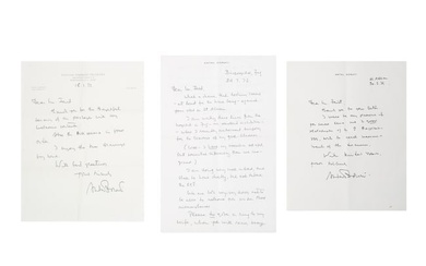 THREE HAND-WRITTEN LETTERS BY ANTAL DORATI (HUNGARIAN 1906-1988)