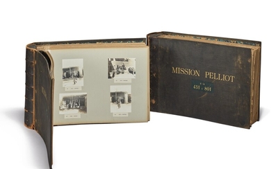 TWO PHOTOGRAPH ALBUMS OF MISSION PELLIOT, EARLY TWENTIETH CENTURY