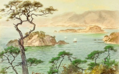 Terauci Fukutarp (Japan,1891-1964) watercolor painting