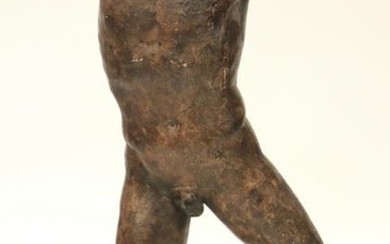 Terra Cotta Torso of Classical Male on Stand