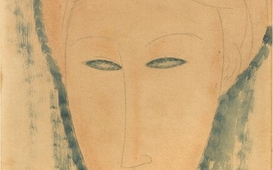 Testa di donna, 1915-16, Amedeo Modigliani (Livorno 1884 - Parigi 1920)