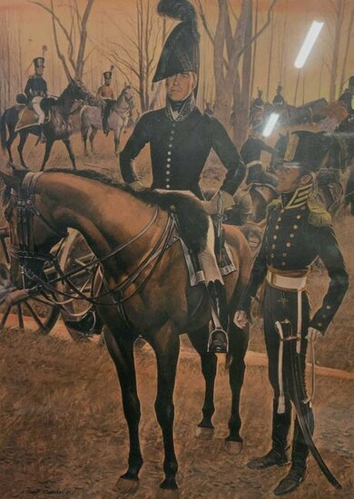 The American Soldier 1812 Lithograph