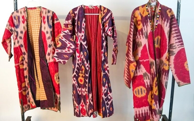 Three Ikat-Dyed Robes