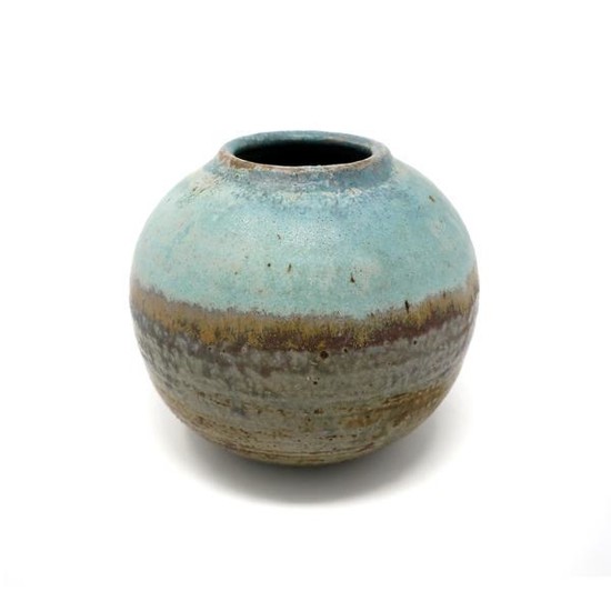 Turquoise Handmade Studio Pottery Vase