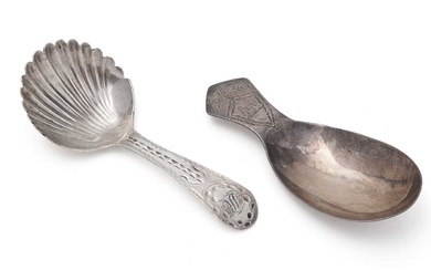 Two George III caddy spoons