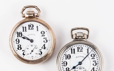 Two Illinois Watch Co. "Sixty Hour Bunn Special" Watches