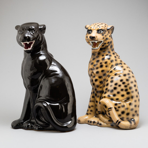 Two Italian ceramic figures, late 20th Century.