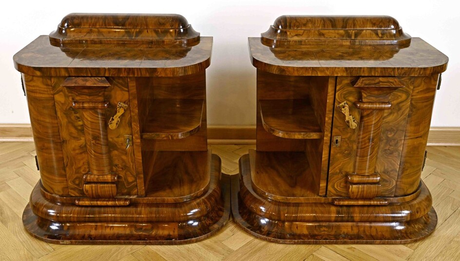 Two unusual, fancy side cabinets fr