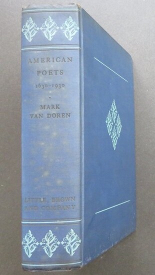 Van Doren, American Poets 1630-1930, Anthology 1941