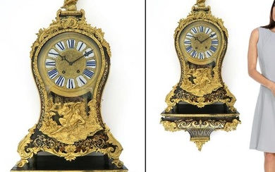 Very Large 19th C. French Boulle clock on Wall Bracket