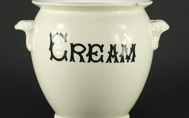 Victorian cream pot by The Dairy Supply Co with twin