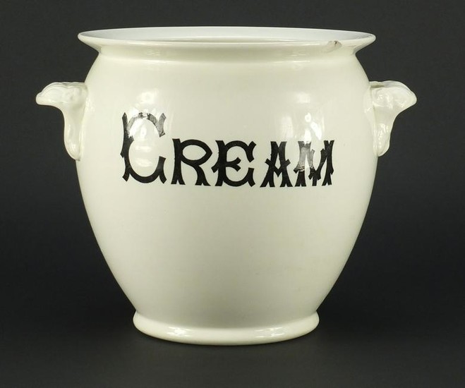 Victorian cream pot by The Dairy Supply Co with twin