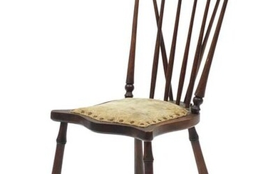 Victorian mahogany spindle back occasional chair, 76cm