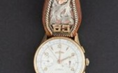 Vintage 18 KT gold DELBANA Wrist Watch, with 17 jewel