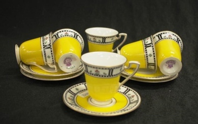 Vintage set Royal Worcester coffee cups & saucers
