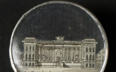 Vue du Palais Bourbon, bouton, vers 1785-1788,... - Lot 66 - Daguerre