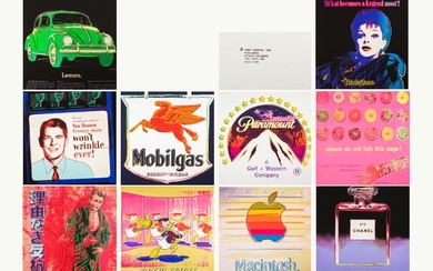 WARHOL ANDY (1930 - 1987) portfolio met tien screenprints : "Ads" -...