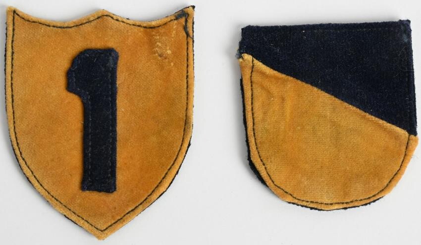 WWII US ARMY CHEMICAL SERVICE PATCH LOT OF 2 WW1