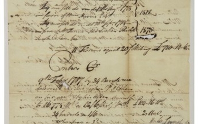 Wayne, Anthony. Autograph document signed, 7 October 1788