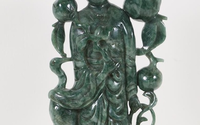 iGavel Auctions: Chinese Jadeite Figure of Queen Mother of the West, Xiwangmu ASW1