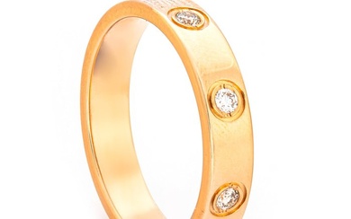0.18 tcw VS1 - SI1 Diamond Ring - 18 kt. Pink gold - Ring - 0.18 ct Diamond - No Reserve Price
