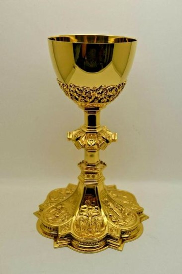 Beautiful Gothic Chalice Scenes from the life of