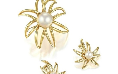 Tiffany & Co. Fireworks Fine Cultured Pearl Pin and