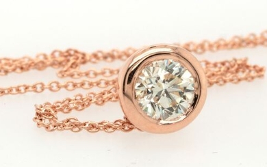 14 kt. Pink gold - Pendant - 0.35 ct Diamond